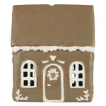 Lampion domek House f/tealight Stillenat Gingerbread door wreath