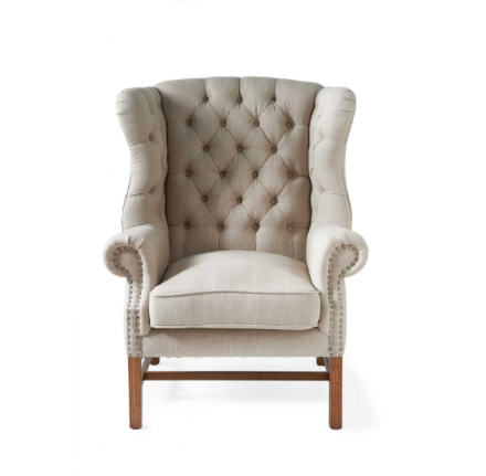Fotel Franklin Park Wing, linen, flax