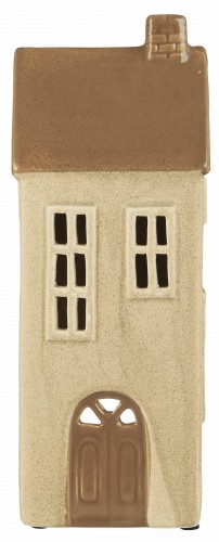 Lampion domek House f/tealight 2 windows plain facade