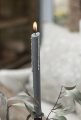 Świeczki długie Box w/4 tall rustic dinner candles ash grey