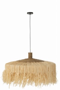 Lampa Round Raffia Natural