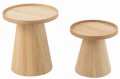 Stoliki zestaw Round+Edges Wood Natural