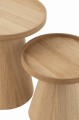 Stoliki zestaw Round+Edges Wood Natural
