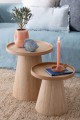Stoliki zestaw Round+Edges Wood Natural