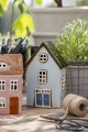 Lampion domek House f/tealight Nyhavn arched dormer window red door