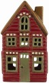 Lampion domek House f/tealight Thorshavn red facade