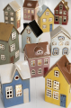 Lampion domek House f/tealight Thorshavn red facade