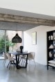 Lampa Pear Shape Rattan Black