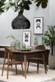 Lampa Pear Shape Rattan Black
