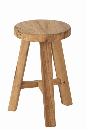 Stołek Round Recycled Teak Natural