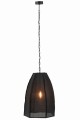 Lampa Pear Linen/Iron Black Large