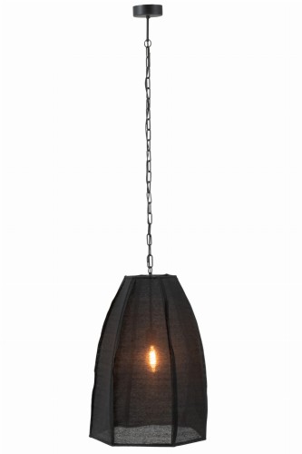 Lampa Pear Linen/Iron Black Large
