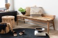 Rzeźba Heart On Foot Pieces Teak Wood Natural Medium