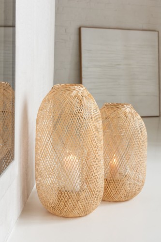 Lampion Hazel Bamboo Natural Large