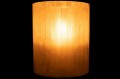 Lampion Holder Lines Glass/Resin Wit Large