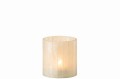 Lampion Lines Glass/Resin Wit Medium