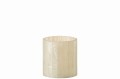 Lampion Lines Glass/Resin Wit Medium