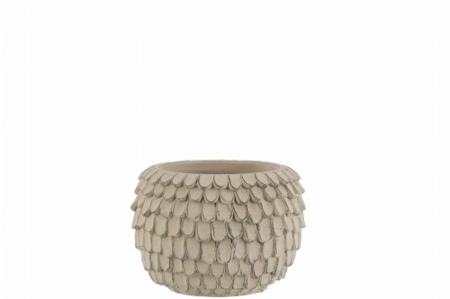 Doniczka LLeaf Cement Light Grey Small