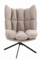 Fotel Relax Cushion On Frame Textile/Metal Extra Light Grey