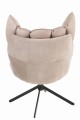 Fotel Relax Cushion On Frame Textile/Metal Extra Light Grey