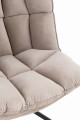 Fotel Relax Cushion On Frame Textile/Metal Extra Light Grey