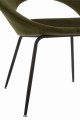 Krzesło Round Met Hole Metal/Textile Green