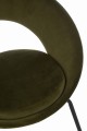 Krzesło Round Met Hole Metal/Textile Green