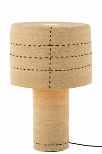Lampa stołowa Lamp Dotted Lines Seagrass Natural/Black