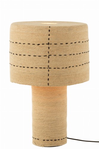 Lampa stołowa Lamp Dotted Lines Seagrass Natural/Black