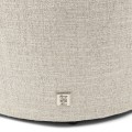 Pufa Footstool Park Avenue, Antique White, Rich Tweed