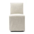 Krzesło Dining Chair Firenze, Antique White, Rich Tweed