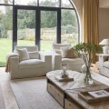 Fotel Love Seat Miles, Sparkling White, Copperfield Weave
