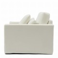 Fotel Love Seat Miles, Sparkling White, Copperfield Weave