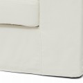 Fotel Love Seat Miles, Sparkling White, Copperfield Weave