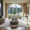 Fotel Love Seat Miles, Sparkling White, Copperfield Weave