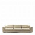 Sofa XL Sofa Miles, Claudy Flax, Copperfield Weave