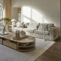 Sofa XL Sofa Miles, Claudy Flax, Copperfield Weave