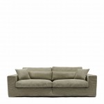 Sofa 3,5 Seater Sofa Miles, Fern Green, Chenille Jacquard Vogue