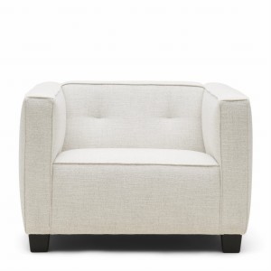 Fotel Armchair Hampton Heights, Antique White, Rich Tweed