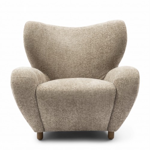 Fotel Courchevel armchair, Faux fur, Beige