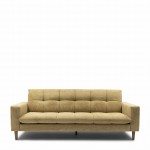 Sofa 3,5 Seater Sofa Nelson, Silky Brass, Chenille Jacquard Vogue