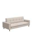 Sofa 3,5 Seater Sofa Nelson, Satin Shell, Chenille Jacquard