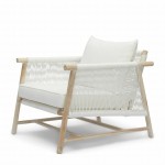 Fotel Outdoor lounge chair Saint Tropez, white