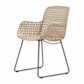 Krzesło ogrodowe Garden chair with armrests Jakarta