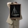 Dekoracja żaglówka Boat In Box Sail Away