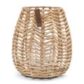 Lampion Votive Rustic Rattan Hexagon
