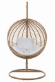 Huśtawka Hanging Chair Round Steel Natural