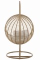 Huśtawka Hanging Chair Round Steel Natural