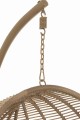 Huśtawka Hanging Chair Round Steel Natural