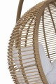 Huśtawka Hanging Chair Round Steel Natural